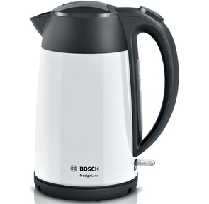 Чайник электрический Bosch TWK3P421 1.7л. 2400Вт белый / черный  (корпус: нержавеющая сталь)