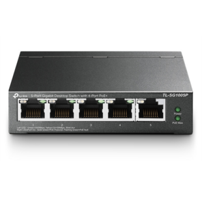 TP-Link TL-SG1005P 5-портовый гигабитный настольный коммутатор с 4 портами PoE SMB