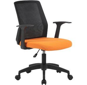 Кресло Cactus CS-MC222-BKOR черный сиденье оранжевый