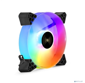 Вентилятор 12В DC с подсветкой ExeGate EX12025HM3PM.FRGB.5CSU  (120x120x25 мм,  Hydraulic bearing  (гидродинамический),  3pin+Molex,  FRGB подсветка,  24dBA)