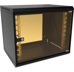 Шкаф коммутационный Suprlan  (05-1093-B) настенный 6U 600x450мм пер.дв.стекл направл.под закл.гайки 70кг черный 385мм 19.01кг 500мм