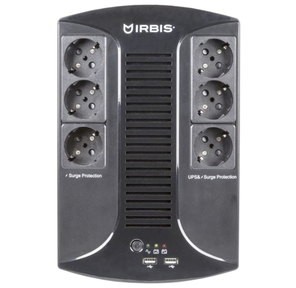 IRBIS ISBR600E UPS Personal plus  600VA / 360W,  AVR,  6 Schuko outlets