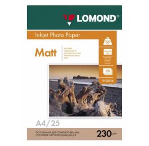 Бумага Lomond A4 230г / м2 25л., матовая  (0102050)
