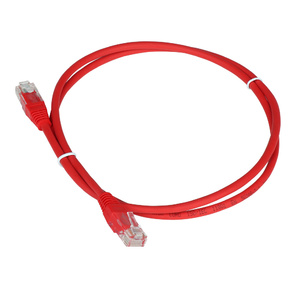 Патч-корд Lanmaster TWT-45-45-2.0-RD UTP вилка RJ-45-вилка RJ-45 кат.5е 2м красный ПВХ  (уп.:1шт)