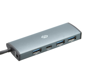Разветвитель USB-C Digma HUB-3U3.0С-UC-G 4порт. серый