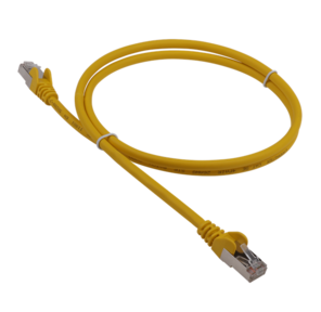 Патч-корд LANMASTER LSZH FTP кат.5e,  0.5 м,  желтый