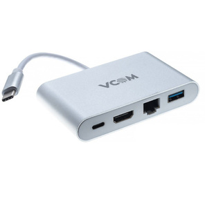 VCOM CU455 Кабель-адаптер USB3.1 Type-CM-->HDMI+USB3.0+RJ45+PD charging