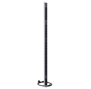 Вертикальный блок розеток CMO R-16-20S-FI-1420-3 Rem-16 с фил. и инд.,  20 Schuko,  16A,  алюм.,  33-38U,  шнур 3 м.