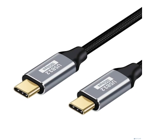 Bion Кабель USB Type-C - Type-C  (CM / CM),  100W,  USB 3.1 Gen2,  4K@60Hz,  10 Гбит / с,  3 м,  тканевая оплётка,  черный [BXP-CCP-USBC3.1-CMCM-030M-B]
