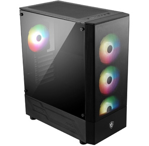 Корпус MidiTower MSI MAG FORGE 112R  (ATX,  2xUSB 3.2,  4x120mm ARGB Fan,  Front metal MESH,  TG)  (306-7G16X23-809)