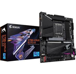GIGABYTE Z790 AORUS ELITE AX,  LGA1700,  Z790,  4*DDR5,  HDMI+DP,  4 SATA 6 Гб / с,  M2,  Audio,  Gb LAN,  USB 3.2,  USB 2.0,  Type-C,  ATX