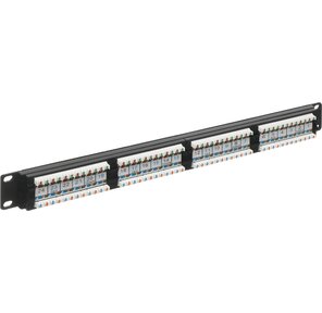 Патч-панель Lanmaster TWT-PP24UTP / 6 19" 1U 24xRJ45 кат.6 UTP