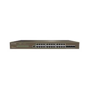 IP-COM G3328F Управляемый гигабитный коммутатор L2,  24 порта,  4 SFP,  1 console порт