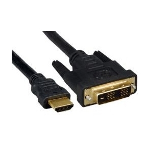 Кабель HDMI-DVI Gembird,  7.5м,  19M / 19M,  single link,  черный,  позол.разъемы, экран [CC-HDMI-DVI-7.5MC]