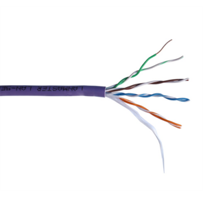 кабель Кабель LANMASTER U / UTP,  4 пары,  Кат. 5E,  350 МГц,  LSZH,  нг (А)-HF,  фиолетовый,  305 м