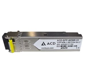 Трансивер ACD-SFP-WDM5.03  SFP,  WDM,  DDM,  1.25Gbps,  SC,  sm,  3 km,  TX / RX=1550 / 1310nm