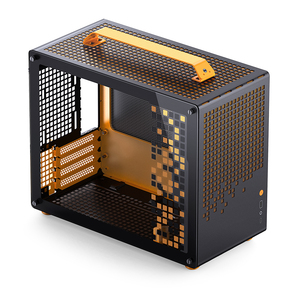 Корпус без блока питания /  Корпус JONSBO Jonsplus Z20 Orange / Black MATX без БП,  боковая панель из закаленного стекла,  mini-ITX,  micro-ATX,  черно-оранжевый