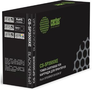 Картридж лазерный Cactus CS-SP3500XE 407646 черный  (6400стр.) для Ricoh SP3500NSF / 3510DN SF