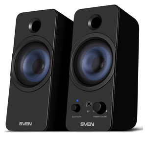 АС SVEN 431,  чёрный,  USB,  акустическая система 2.0,  мощность 2x3 Вт (RMS),  Bluetooth