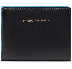 Кошелек женский Piquadro Blue Square PD6660B2R / N черный натур.кожа