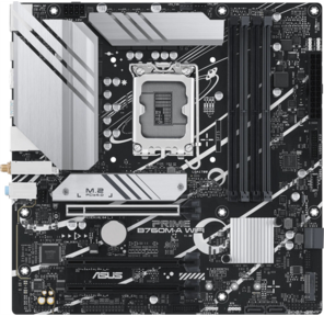 ASUS PRIME B760M-A WIFI,  LGA1700,  B760,  4*DDR5,  HDMI+DP,  4xSATA3 + RAID,  M2,  Audio,  Gb LAN,  USB 3.2,  USB 2.0,  mATX