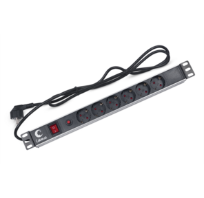 Блок розеток CABEUS PDU-6P-F-2E 6 роз 16А 250V шнур 2м