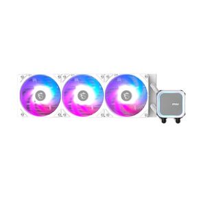 Жидкостная система охлаждения MSI MAG CORELIQUID A13 360 White 3 x ARGB Gen2 Fan,  ARGB Gen2 Block,  Color Box,  LGA1700,  1851,  AM5