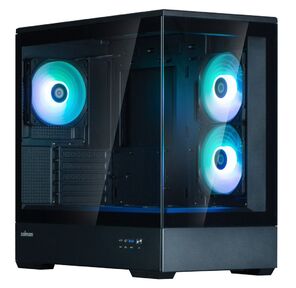 ZALMAN P30 V2,  MATX,  BLACK,  WINDOW,  2x3.5",  3x2.5",  1xUSB TYPE-C,  1xUSB3.0,  SIDE 2x120mm ARGB,  REAR 1x120mm ARGB,  VGA support