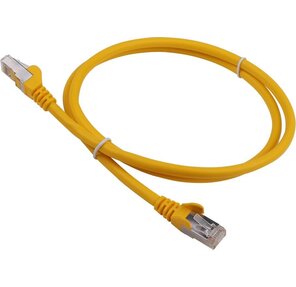 Патч-корд LANMASTER LSZH FTP кат.6A,  5.0 м,  желтый