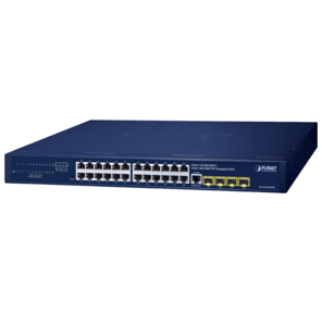 коммутатор /  PLANET GS-4210-24T4S IPv4 / IPv6,  24-Port 10 / 100 / 1000T + 4-Port 100 / 1000X SFP L2 / L4 SNMP Manageable Gigabit Ethernet Switch (supports ERPS Ring,  CloudViewer app,  MQTT and Cybersecurity feature)