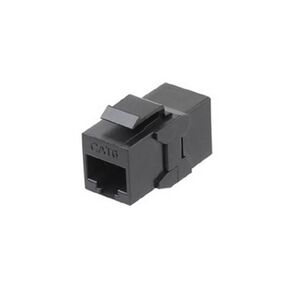 Hyperline CA2-KJ-C6-BK Проходной адаптер  (coupler),  RJ-45 (8P8C) формата Keystone Jack,  категория 6,  4 пары,  черный