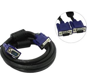 Кабель монитор-SVGA card  (15M-15M) 3м 2 фильтра Aopen / Qust <ACG341AD-3M>