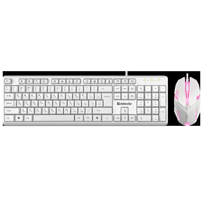 Клавиатура + мышка LINE MOTION C-977 RU WHITE 45977 DEFENDER