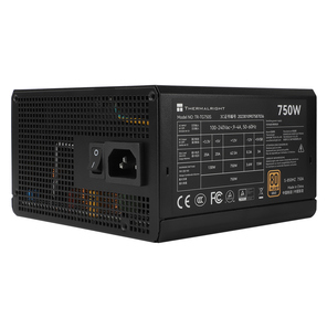 Блок питания ПК /  Power Supply Thermalright,  750W 80+ Gold  (ATX,  3.0,  PCIe 5.0,  Non-modular,  1x24 (20+4)pin,  1xCPU 8 (4+4)pin,  2xPCIe*2 8 (6+2)pin,  5xSATA3,  1x12+4pin  (12VHPWR PCIe 5.0 12+4pin 600mm),  3xMOLEX4pin,  Active,  120x120mm,  150x140x86mm,  APFC,  black)