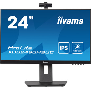 Монитор Iiyama 23.8" ProLite XUB2490HSUC-B5 черный IPS LED 16:9 HDMI M / M Cam матовая HAS Piv 250cd 178гр / 178гр 1920x1080 60Hz VGA DP FHD USB 4.9кг