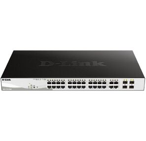 Коммутатор D-Link DGS-1210-28MP 24G 4SFP управляемый
