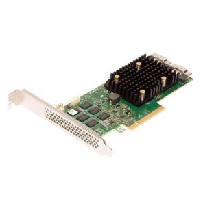 HBA-адаптер Broadcom SAS 9500-16i SGL  (05-50077-02) PCIe v4 x8 LP,  Tri-Mode SAS / SATA / NVMe 12G HBA,  16port (2*int SFF8654),  3816 IOC,  RTL {5}  (007493)
