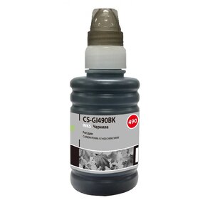 Чернила Cactus CS-GI490BK черный 100мл для Canon PIXMA G1400,  G2400,  G3400