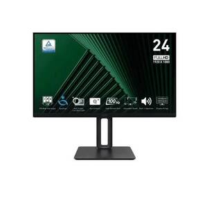 МОНИТОР 23.8" MSI PRO MP245PG Black с поворотом экрана  (IPS,  1920x1080,  100Hz,  4ms,  178° / 178°,  300 cd / m?,  1300:1,  +VGA,  +HDMI,  +DP+ММ) + регулировка по высоте