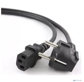 Кабель питания Cablexpert Schuko-C13,  3х0.5мм2,  6А,  с заземлением,  1.8м,  черный,  без инд.уп.,  500 шт [PC-186-1-2]