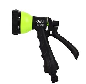 Пистолет-распылитель поливочный Deli DL8758 7 режимов распыления,  диаметр шланга 3 / 4";,  пластиковый корпус