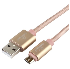 Cablexpert Кабель USB 2.0 CC-U-mUSB01Gd-1.8M AM / microB,  серия Ultra,  длина 1.8м,  золотой,  блистер