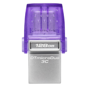 Kingston DTDUO3CG3 / 128GB 128Gb DataTraveler microDuo 3C USB3.0 фиолетовый