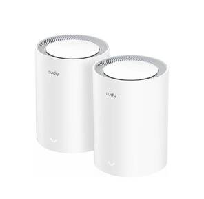 Маршрутизатор CUDY BE3600 Wi-Fi 7 Mesh Solution Gigabit Dual Band 2-Pack,  Chipset Broadcom,  802.11be / ax / ac / a / b / g / n,  2882Mbps at 5GHz + 688Mbps at 2.4GHz,  3 x 10 / 100 / 1000Mbps Ports,  Internal antennas,  Zerotier / PPTP / L2TP / OpenVPN / WireGuard,  MLO,  MU-MIMO,  Guest network,  WPS,  DDN