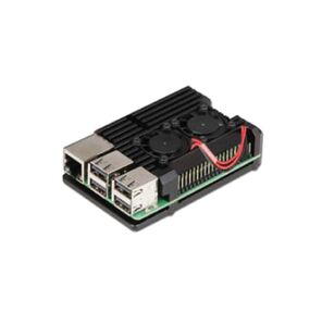 Корпус ACD Aluminum Case with Double Fans for Raspberry Pi 4B,   Black