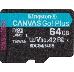 Флеш карта microSDXC 64GB Kingston SDCG4 / 64GBSP Canvas Go! Plus V30 A2 w / o adapter