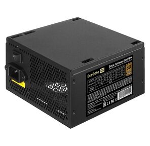 Exegate EX280577RUS-S Блок питания 500W ExeGate 500PPH-S 80+Bronze,  ATX,  black,  APFC,  12cm,  24p,   (4+4)p,  5*SATA,  3*IDE с защитой от выдергивания
