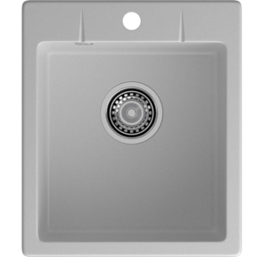 GRANFEST Мойка URBAN 242  1-чаша 420*490мм,  монтаж: врезной,  материал: кварц,  цвет: серый