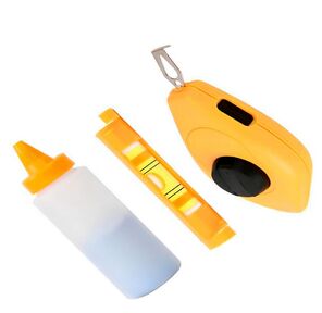 Шнур разметочный с мелом и уровнем Deli DL25 30 метров