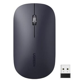 Беспроводная компьютерная мышь UGREEN MU001  (90372) Portable Wireless Mouse. Цвет: черный